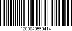 Código de barras (EAN, GTIN, SKU, ISBN): '1200043559414'