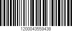 Código de barras (EAN, GTIN, SKU, ISBN): '1200043559438'