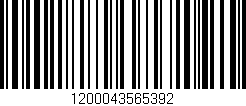 Código de barras (EAN, GTIN, SKU, ISBN): '1200043565392'