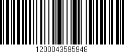 Código de barras (EAN, GTIN, SKU, ISBN): '1200043595948'