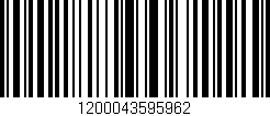 Código de barras (EAN, GTIN, SKU, ISBN): '1200043595962'