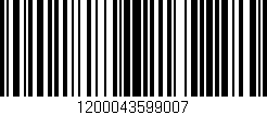 Código de barras (EAN, GTIN, SKU, ISBN): '1200043599007'