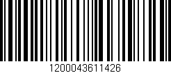 Código de barras (EAN, GTIN, SKU, ISBN): '1200043611426'
