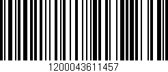 Código de barras (EAN, GTIN, SKU, ISBN): '1200043611457'