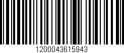 Código de barras (EAN, GTIN, SKU, ISBN): '1200043615943'