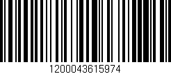 Código de barras (EAN, GTIN, SKU, ISBN): '1200043615974'