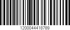 Código de barras (EAN, GTIN, SKU, ISBN): '1200044418789'