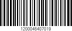 Código de barras (EAN, GTIN, SKU, ISBN): '1200046407019'