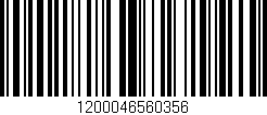 Código de barras (EAN, GTIN, SKU, ISBN): '1200046560356'