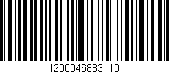 Código de barras (EAN, GTIN, SKU, ISBN): '1200046883110'