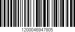 Código de barras (EAN, GTIN, SKU, ISBN): '1200046947805'
