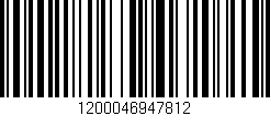 Código de barras (EAN, GTIN, SKU, ISBN): '1200046947812'