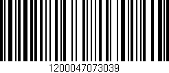 Código de barras (EAN, GTIN, SKU, ISBN): '1200047073039'
