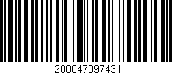 Código de barras (EAN, GTIN, SKU, ISBN): '1200047097431'