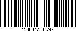 Código de barras (EAN, GTIN, SKU, ISBN): '1200047138745'
