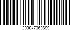 Código de barras (EAN, GTIN, SKU, ISBN): '1200047369699'