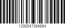 Código de barras (EAN, GTIN, SKU, ISBN): '1200047394684'