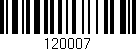 Código de barras (EAN, GTIN, SKU, ISBN): '120007'