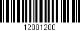 Código de barras (EAN, GTIN, SKU, ISBN): '12001200'