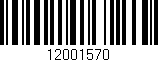 Código de barras (EAN, GTIN, SKU, ISBN): '12001570'