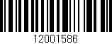 Código de barras (EAN, GTIN, SKU, ISBN): '12001586'