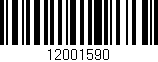 Código de barras (EAN, GTIN, SKU, ISBN): '12001590'
