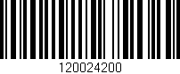 Código de barras (EAN, GTIN, SKU, ISBN): '120024200'