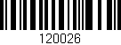 Código de barras (EAN, GTIN, SKU, ISBN): '120026'