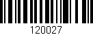 Código de barras (EAN, GTIN, SKU, ISBN): '120027'