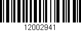 Código de barras (EAN, GTIN, SKU, ISBN): '12002941'