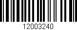Código de barras (EAN, GTIN, SKU, ISBN): '12003240'