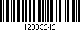 Código de barras (EAN, GTIN, SKU, ISBN): '12003242'