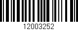 Código de barras (EAN, GTIN, SKU, ISBN): '12003252'