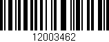 Código de barras (EAN, GTIN, SKU, ISBN): '12003462'
