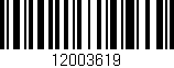 Código de barras (EAN, GTIN, SKU, ISBN): '12003619'