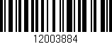 Código de barras (EAN, GTIN, SKU, ISBN): '12003884'