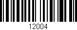 Código de barras (EAN, GTIN, SKU, ISBN): '12004'