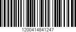 Código de barras (EAN, GTIN, SKU, ISBN): '1200414841247'
