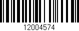 Código de barras (EAN, GTIN, SKU, ISBN): '12004574'