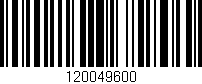 Código de barras (EAN, GTIN, SKU, ISBN): '120049600'