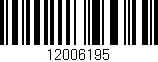 Código de barras (EAN, GTIN, SKU, ISBN): '12006195'