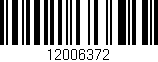 Código de barras (EAN, GTIN, SKU, ISBN): '12006372'