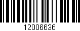 Código de barras (EAN, GTIN, SKU, ISBN): '12006636'