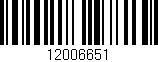 Código de barras (EAN, GTIN, SKU, ISBN): '12006651'