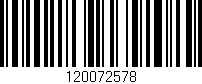Código de barras (EAN, GTIN, SKU, ISBN): '120072578'