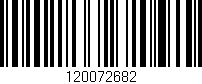 Código de barras (EAN, GTIN, SKU, ISBN): '120072682'