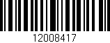 Código de barras (EAN, GTIN, SKU, ISBN): '12008417'