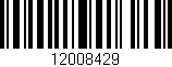 Código de barras (EAN, GTIN, SKU, ISBN): '12008429'