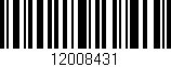 Código de barras (EAN, GTIN, SKU, ISBN): '12008431'