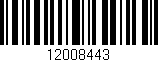Código de barras (EAN, GTIN, SKU, ISBN): '12008443'
